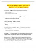 OCCTH 585 Midterm Exam Study Set 3&vert; Questions with Complete Answers