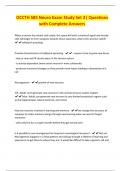 OCCTH 585 Neuro Exam Study Set 2&vert; Questions with Complete Answers