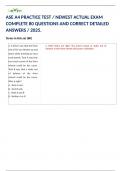 ASE A4 PRACTICE TEST &sol; NEWEST ACTUAL EXAM COMPLETE 80 QUESTIONS AND CORRECT DETAILED ANSWERS &sol; 2025&period; 