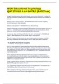 WGU Educational Psychology QUESTIONS & ANSWERS &lpar;RATED A&plus;&rpar;