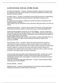 IL238 SCHOOL SOCIAL WORK EXAM