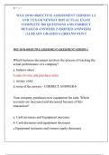 WGU D196 OBJECTIVE ASSESSMENT VERSION 1&comma;2  AND 3 EXAM NEWEST 2025 ACTUAL EXAM  COMPLETE 300 QUESTIONS AND CORRECT  DETAILED ANSWERS &lpar;VERIFIED ANSWERS&rpar;  &vert;ALREADY GRADED A&plus;&vert;&vert;BRAND NEW&excl;&excl;