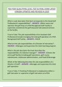 PGA PGM QUALIFYING LEVEL TEST & FINAL EXAM LATEST  VERSION UPDATED AND REVISED IN 2025