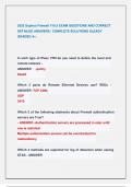 2025 Sophos Firewall V19&period;5 EXAM QUESTIONS AND CORRECT  DETAILED ANSWERS &vert; COMPLETE SOLUTIONS ALEADY  GRADED A&plus; &period;