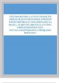TEST BANK FOR CLAYTON&rsquo;S BASIC PHARMACOLOGY FOR NURSES 19THEDITION BY MICHELLE J&period; WILLIHNGANZ&comma;SAMUEL L&period;GUREVITZ&comma; BRUCE CLAYTON C OMPLETE EDITION 2024- 2025 ALL CHAPTERS INCLUDED&vert;ASSURED PASS&excl;&excl;