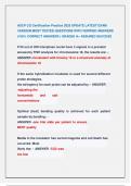 ASCP CG Certification Practice 2025 UPDATE LATEST EXAM  VERSION MOST TESTED QUESTIONS WITH VERIFIED ANSWERS &lpar;100&percnt; CORRECT ANSWERS &rpar; GRADED A&plus; ASSURED SUCCESS