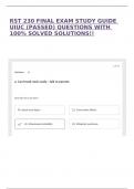 RST 230 FINAL EXAM STUDY GUIDE UIUC &lpar;PASSED&rpar; QUESTIONS WITH 100&percnt; SOLVED SOLUTIONS&excl;&excl;