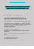 ATI Practice Leadership Exam Questions And Answers 100&percnt; Guaranteed Pass&period;