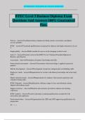 BTEC Level 3 Business Diploma Exam Questions And Answers 100&percnt; Guaranteed Pass&period;