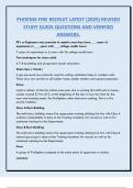 PHOENIX FIRE RECRUIT LATEST &lpar;2025&rpar; REVISED  STUDY GUIDE QUESTIONS AND VERIFIED  ANSWERS&period;