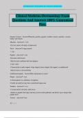 Clinical Medicine-Dermatology Exam Questions And Answers 100&percnt; Guaranteed Pass&period;