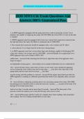 DOD MWS Cdc Exam Questions And Answers 100&percnt; Guaranteed Pass