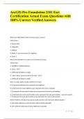 ArcGIS Pro Foundation 2101 Esri Certification Actual Exam Questions with 100&percnt; Correct Verified Answers&period;
