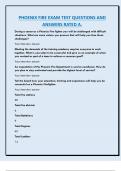 PHOENIX FIRE EXAM TEST QUESTIONS AND  ANSWERS RATED A&period;