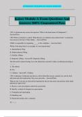 Kaiser Module A Exam Questions And Answers 100&percnt; Guaranteed Pass&period;