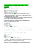 Peds CCRN Review Questions &lpar;from AACN&rpar; &lpar; Latest 2024 &sol; 2025 Update&rpar; Actual Questions and Answers &vert;100&percnt; Verified Correct &vert;  100&percnt; satisfaction guarantee
