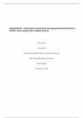 WGU E225 PA DUN1 TASK 1  - Performance Assessment&colon; Emerging Professional Practice &lpar;DUN1&rpar; Latest Update with complete solution