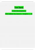 Test Bank For Child Development &lbrace; 10th Edition &rcub;By Laura E&period; Berk &vert; All Chapters 1 to 15 &vert; Newest Edition