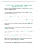 MA500 Week 1 Today's Medical Assistant Study Guide Questions And Answers