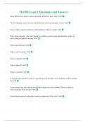 MA500 Exam 1 Questions And Answers