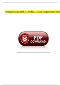 Portage learning Biod 151 Module&lowbar;7&lowbar;Exam Integumentary System