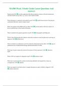 MA500 Week 3 Study Guide Latest Questions And Answers