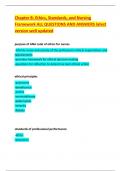 Chapter 6&colon; Ethics&comma; Standards&comma; and Nursing Framework ALL QUESTIONS AND ANSWERS latest version well updated 