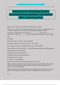 Introduction to Technology Student Association Exam Questions And Answers 100&percnt; Guaranteed Pass&period;