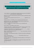 TX Food Handlers Review Exam Questions And Answers 100&percnt; Guaranteed Pass&period;
