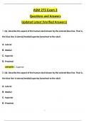 ASM 275 Final Exam 3&lowbar;ASM275 Final Exam 3 Questions and Answers&lpar;Graded A&rpar; Latest 2025&sol;2026  update&excl;&excl; COMPLETE SOLUTION &sol;GET IT 100&percnt; ACCURATE&excl;&lpar;Graded A&plus;&rpar;