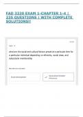 FAD 3220 EXAM 1-CHAPTER 1-4 &vert; 235 QUESTIONS &vert; WITH COMPLETE SOLUTIONS&excl;&excl;