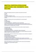 NBSTSA CERTIFICATION EXAM QUESTIONS AND ANSWERS 100&percnt; SOLVED&period;