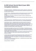 IL238 School Social Work Exam With Complete Solutions&period;