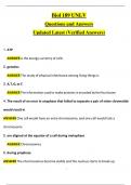 Biol 189 Final Exam UNLV Questions and Answers Latest 2025&sol;2026 COMPLETE FREQUENTLY MOST TESTED QUESTIONS WITH COMPLETE SOLUTION &sol;GET IT 100&percnt; ACCURATE&excl;&lpar;Graded A&plus;&rpar;