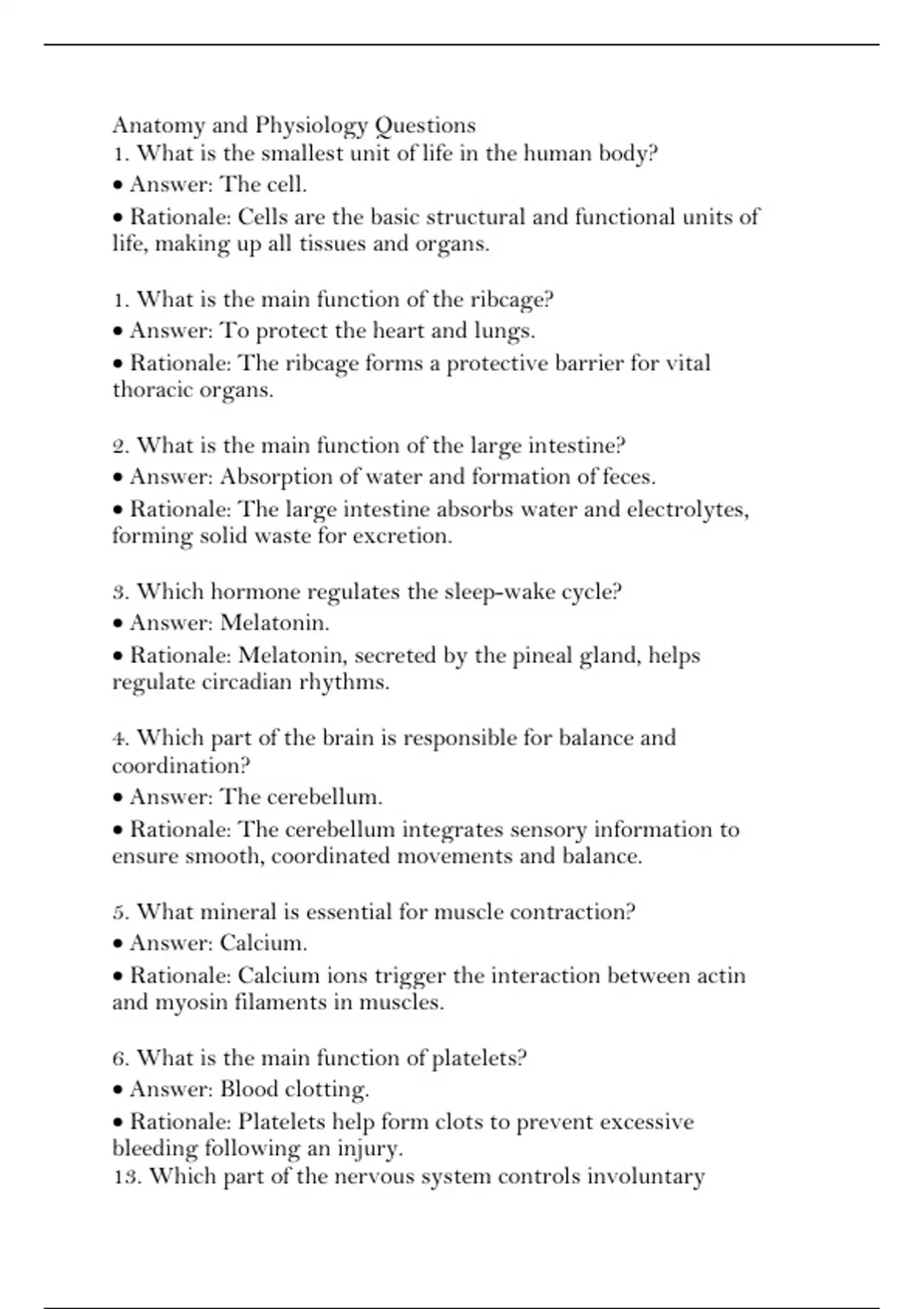 2025 ATI Anatomy and Physiology Proctored Exam Questions & Answers with ...