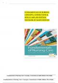 Test Bank - Fundamentals of Nursing Care&colon; Concepts&comma; Connections and Skills&comma; 3rd Edition &lpar;Burton&comma; 2019&rpar;&comma; Chapter 1-38 &vert; All Chapters