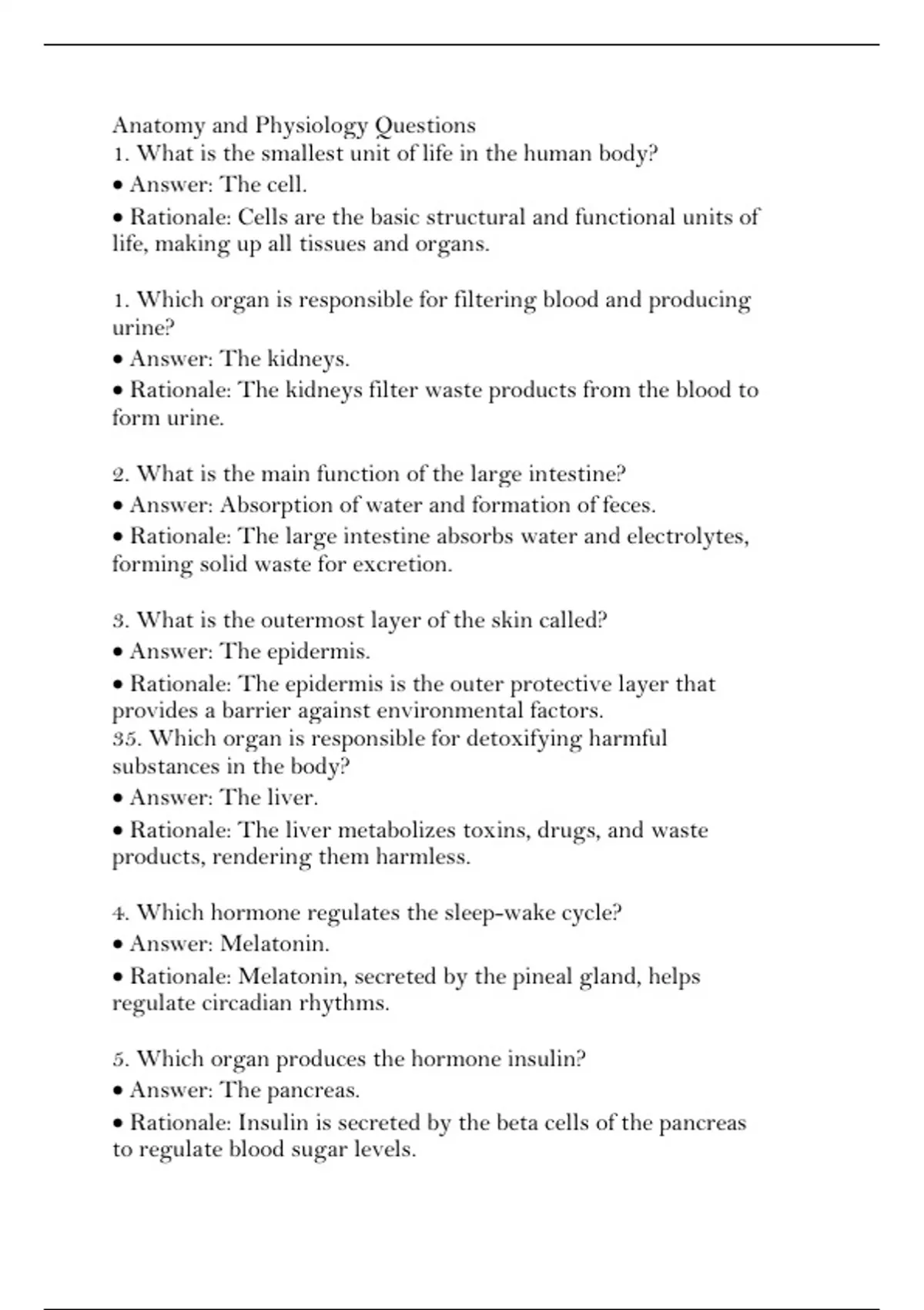 2025 ATI Anatomy & Physiology Proctored Exam with Rationale-Based ...