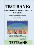Test Bank for Community and Public Health Nursing&colon; Promoting the Public's Health&comma; 10th Edition &lpar;Rector&comma; 2024&rpar;&comma; Chapter 1-30 &plus; Pre-Lecture Quizzes &vert; All Chapters