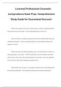 Licensed Professional Counselor Jurisprudence Exam Prep&colon; Comprehensive Study Guide for Guaranteed Success&excl;