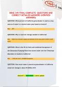 BRAE 349 FINAL COMPLETE QUESTIONS AND  CORRECT DETAILED ANSWERS &lpar;VERIFIED  ANSWERS&rpar;