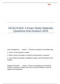 NCAC CADC II Exam Study Materials Questions And Answers 2025