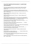 FOA CFOT CERTIFICATION EXAM V11 QUESTIONS AND ANSWERS