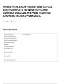 MN568 FINAL EXAM NEWEST 2025 ACTUAL EXAM COMPLETE 100 QUESTIONS AND CORRECT DETAILED ANSWERS &lpar;VERIFIED ANSWERS&rpar; &vert;ALREADY GRADED A