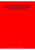  Comprehensive Information Security Fundamentals & Organizational Roles Cybersecurity Study Guide 2025&sol; 2026 &vert; 100&percnt; Verified with Correct Questions and Answers &vert; Complete Information Security Review&comma; Organizational Security Roles&comma; Governance&comma; Risk Managem