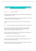 Cultural Anthropology Exam 2 &vert; Actual Questions and Answers 