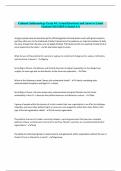 Cultural Anthropology Exam &num;4 &vert; Actual Questions and Answers 