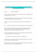Cultural Anthropology Exam 2 &vert; Actual Questions and Answers 