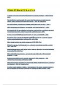 Security Officer Class D Security License Exam Questions with correct Answers latest 2025&sol;2026&lpar; A&plus; GRADED 100&percnt; VERIFIED&rpar;&period;