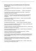 EFFECTIVE POLICE SUPERVISION 9TH EDITION-CHAPTER 1