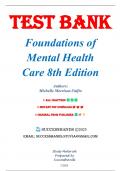 Test Bank For Foundations of Mental Health Care 8th Edition by Morrison Valfre